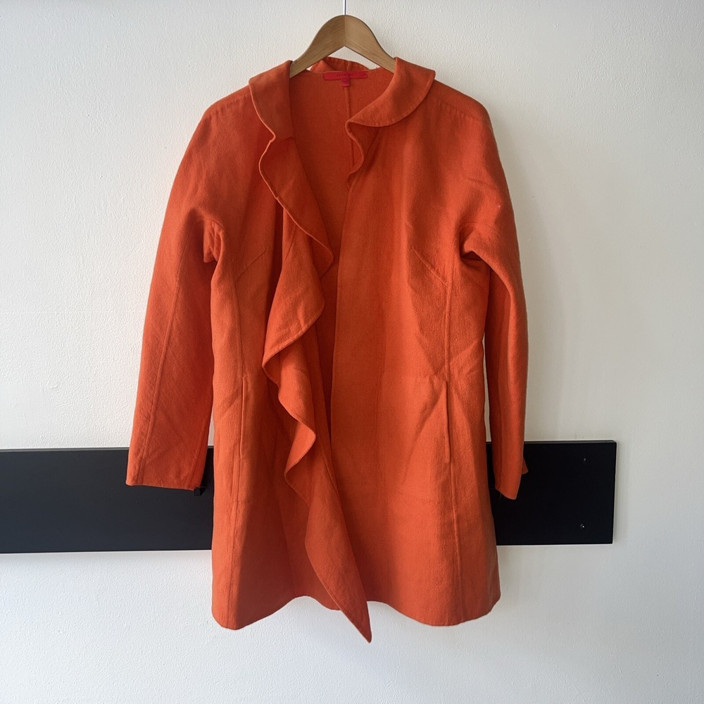 Shamask Wool Cashmere Orange Fall Jacket. Size 2 Medium‎ Coat